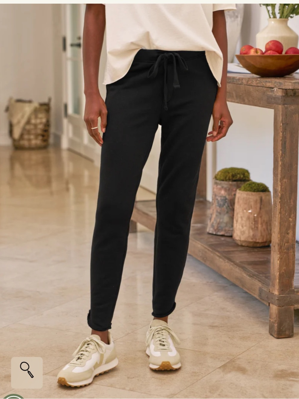 Frank & Eileen Black Drawstring Joggers